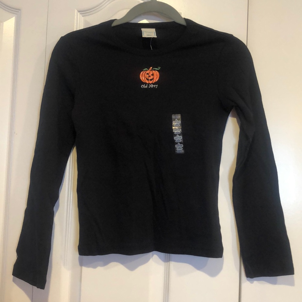 Long Sleeve Old Navy Pumpkin Halloween Shirt